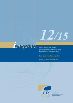 12/15 Irizpena Euskal Sektore Publikoaren Gardentasunaren, Herritarren Parte Hartzearen eta Gobernu Onaren Lege-aurreproiektuari buruzkoa